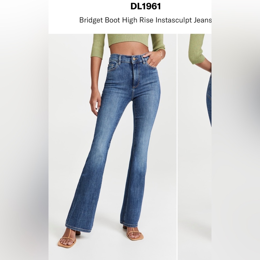 DL1961 Blue Flare Wide Leg Jeans